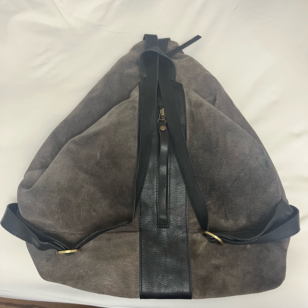 Daniella Lehavi Stylish Grey And Black Sling Or Backpack Bag